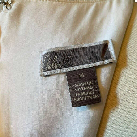 Chelsea28 Sleeveless Textured Layered Midi Dress Size 16 - Picture 9 of 10